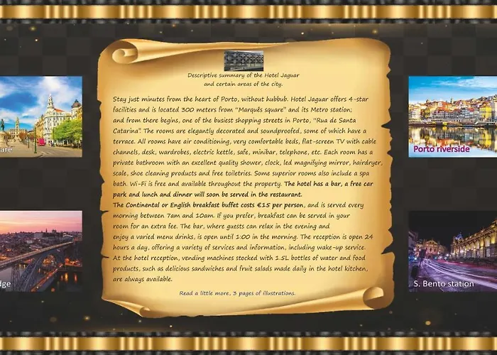 Jaguar - Is Near The Metro Has Free Parking And A Free Shuttle Service Between The Airport And The From 7am To 8pm 4* Oporto